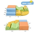 thumbnail image 4 of Soft Foam Climbing Blocks for Toddlers 6 in 1,Soft Climb& Crawl Playset Indoor,Soft Play Equipment Climb and Crawl Playground for Kids,Colorful, 4 of 7