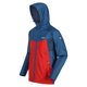 thumbnail image 1 of Regatta - Chaqueta Impermeable Dresford para Hombre (Azul Dinastía, Rojo Fuego), 1 of 4