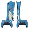 thumbnail image 2 of Skin Sticker for PS5 Slim Standard PS5 Pro Disc Digital Edition Console and Controllers Decals for Playstation 5 (Statue of Liberty Pride,PS5 Slim Disc Edition), 2 of 5