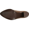 thumbnail image 6 of JOURNEE COLLECTION Womens Brown Scales V-Cutout Pull Tab Padded Comfort Bellamy Pointed Toe Block Heel Slip On Booties 6.5 M, 6 of 6