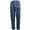 Blue, variant on Men's Casual Slim Fit Leather Label Cropped Pants Solid Color Casual Pocket Pants Sock, Size S