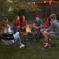 thumbnail image 2 of WDZS22 Inches Portable Fire Pit Outdoor Wood Burning Steel Lightweight BBQ Grill Firepit Bowl with Log Grate&Poker for Outside Patio Campfire Bonfire Backyard, 2 of 9