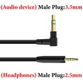 thumbnail image 3 of Geekria Audio Cable Compatible with Sennheiser Momentum 4/3/2, HD1 On-Ear, HD 458BT, HD 400S, HD4.50SE, HD4.50, HD350BT Headphones, 3.5mm to 2.5mm Replacement Cord (4 ft / 1.2m), 3 of 6