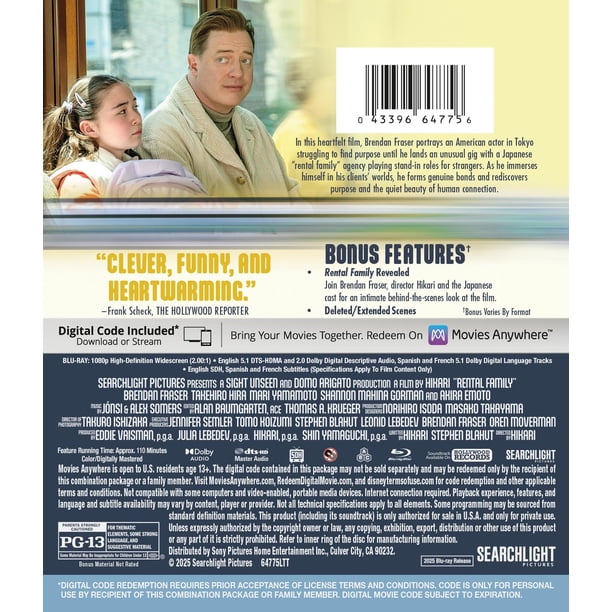 Rental Family (Blu-ray + Digital Copy) Searchlight Pictures