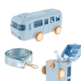 thumbnail image 1 of Portable Water Cup In Bus Shape With Car Straw, Leak-proof And Portable, Kids Water Bottle, 1 of 5