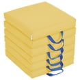 thumbnail image 1 of SoftZone® Square Floor Cushion with Handle 6-Piece - Yellow, 1 of 2