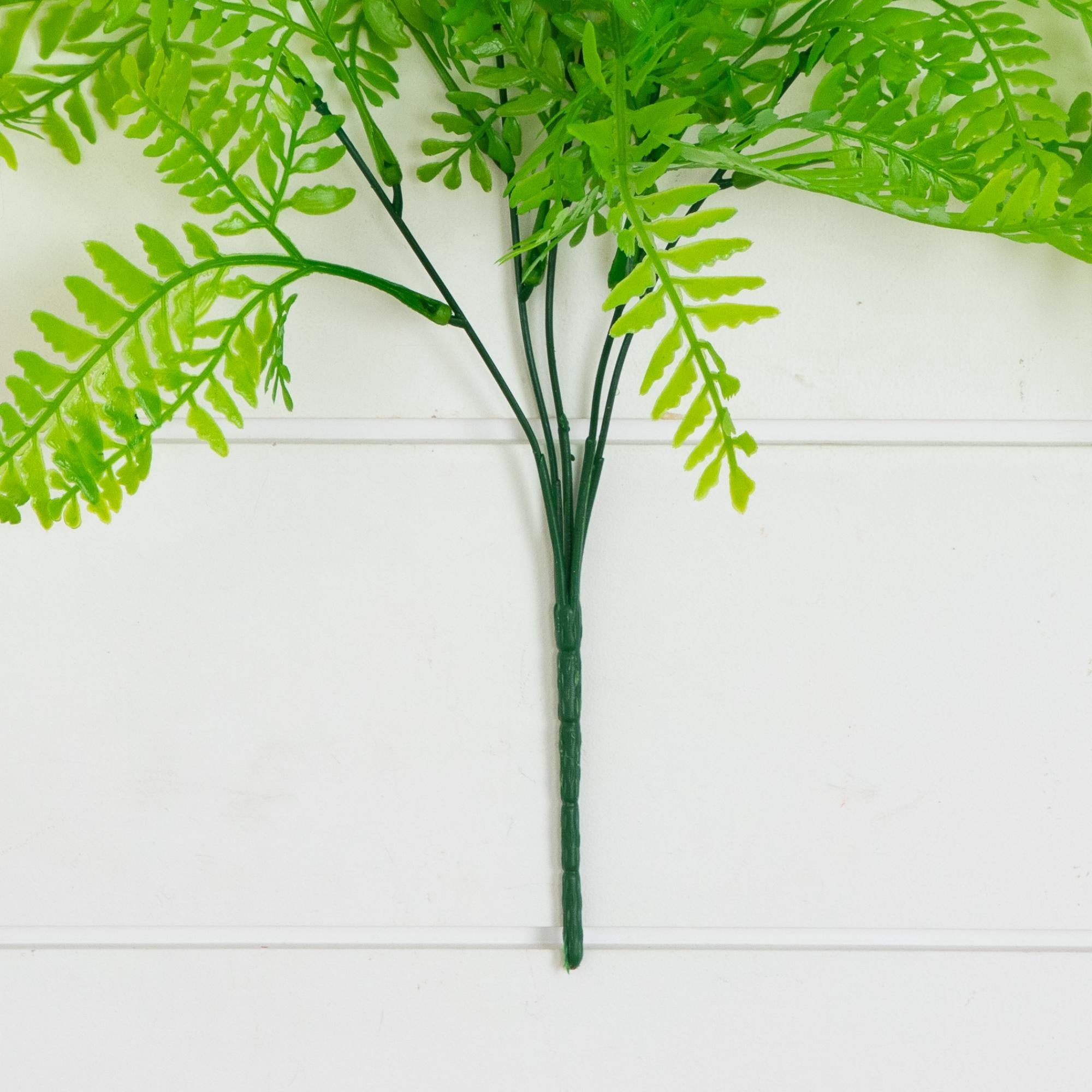 17in. UV Resistant Artificial Vibrant Fern Bush (Indoor/Outdoor) - Set of 6