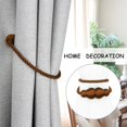 thumbnail image 5 of Magnetic Curtain Tiebacks 6Pack Outdoor Curtain Tie Backs Rope Decorative Magnetic Curtain Holders for Drapes Window Treatment Holdbacks, Coffee, 5 of 11