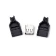 thumbnail image 3 of 10 conjuntos tipo A hembra USB 4 pin enchufe conector para W/negro plástico C Feliz Sencillez, 3 of 5