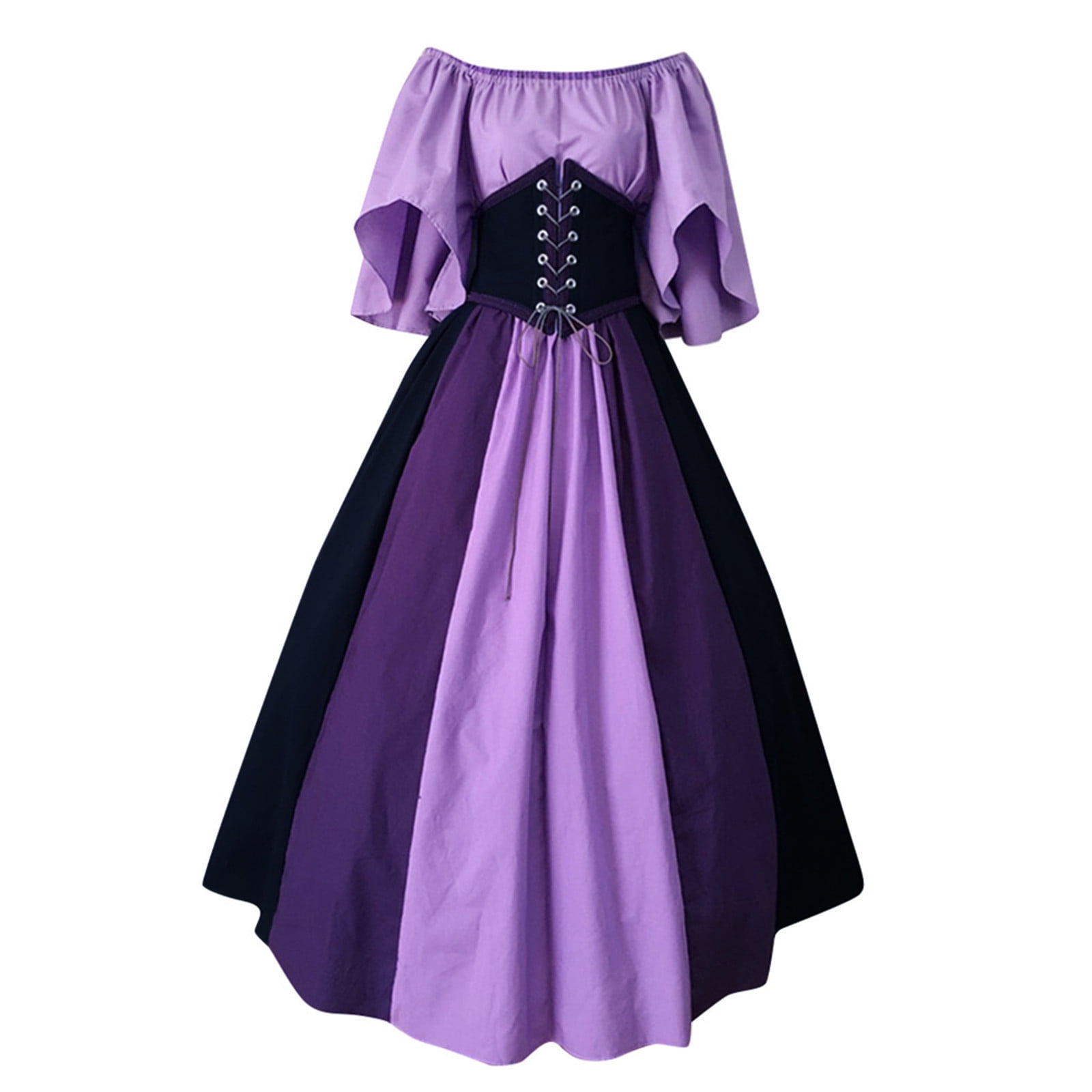 Dresses Vintage Lace Up Dress Renaissance Dress for Women Gothic Dress
