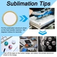 thumbnail image 3 of Unique Bargains Sublimation Blank Button, 30 Pcs 0.98 Inch Aluminum, Golden White, 3 of 6
