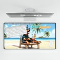 thumbnail image 4 of Doberman Pinscher Hello Summer Beach Theme with Sunglasses and Tropical Cocktail Desk Mat Full Keyboard Mouse Pad Doberman Dog Lover Gifts Large Mousepad - 00009, 4 of 5