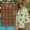 thumbnail image 7 of Xoenoiee Green Hat Shamrock Horseshoe Print Swimsuit Cover Up for Women 2026 Button Down Shirt V Neck Long Sleeve Beach Cover Ups St. Patrick's Day Vacation Outfit with Pockets, S, 7 of 7