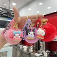 thumbnail image 4 of Sanrio-Llavero Kawaii de Hello Kitty para niña, llavero rosa con melodía Kuromi, Cinnamoroll, llavero de coche, colgante de mochila, adornos, regalos de vacaciones, 4 of 4
