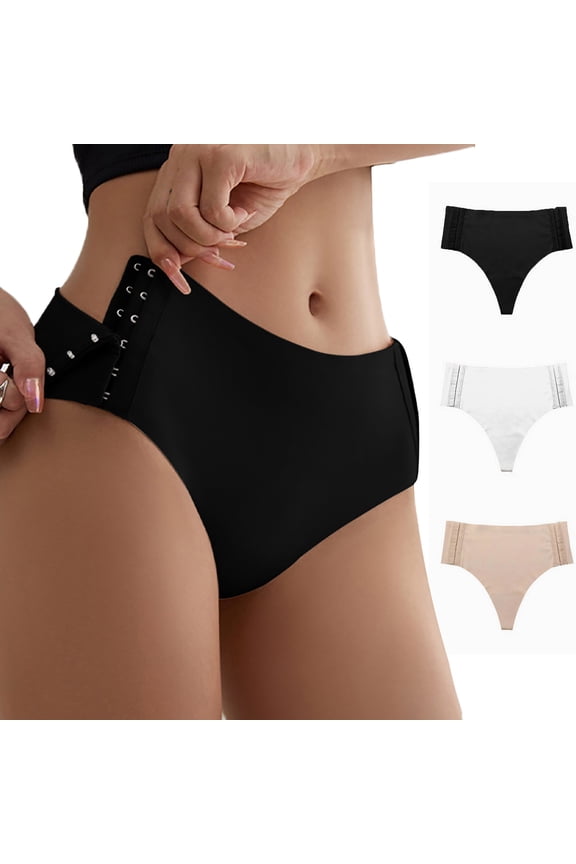 Women's Mid Waist Seamless Briefs Side Stitching Stretch Underwear Nude Comfortable Panties