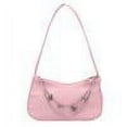 thumbnail image 1 of Retro Women Butterfly Chain Shoulder Underarm Bag Simple Top-Handle Bags Mini Pure Color Handbag, 1 of 7