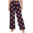 thumbnail image 5 of Tnhcen Women's Cute Puppy Paw Print Flannel Pajama Pants Fleece Thermal Sleepwear with Pockets Elastic Waistband Soft Lounge Pants S-3XL Multiple Colors Available, 5 of 5