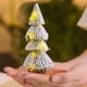 thumbnail image 1 of Árboles de Navidad Miniatura Cubiertos de Nieve - Juego de 4 pinos flocados con bases de madera para decoración de mesa, pueblos y manualidades (15cm, 20cm, 25cm, 29cm), 1 of 7