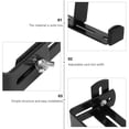 thumbnail image 4 of Miangastore Iron Rectangular Balcony Railing Flower Pot Hanger Black 1Set 9.8x7.9in, 4 of 9