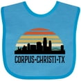 thumbnail image 3 of Inktastic Corpus Christi Texas Skyline Retro Boys or Girls Baby Bib, 3 of 4