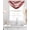 Red, variant on Green Abstract Sheer Waterfall Valance Curtains for Window, Grey Modern Mottled Art Oil Painting Rod Pocket Sheer Topper Swag Curtains for Living Room, Kitchen 38.5"W x 47.2"L, 2 Panels
