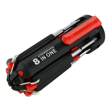 

AaSFJEG Screwdriver 131A New Multi-Functiona 8 in 1 Multi Screwdriver with 6 Led Torch Hand Repair Tools