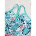 thumbnail image 3 of iiniim Kids Girls 3 Pieces Swimsuit Sleeveless  Swim Crop Tops with Shorts Bottoms Set Tankini Bathing Suit, 3 of 7