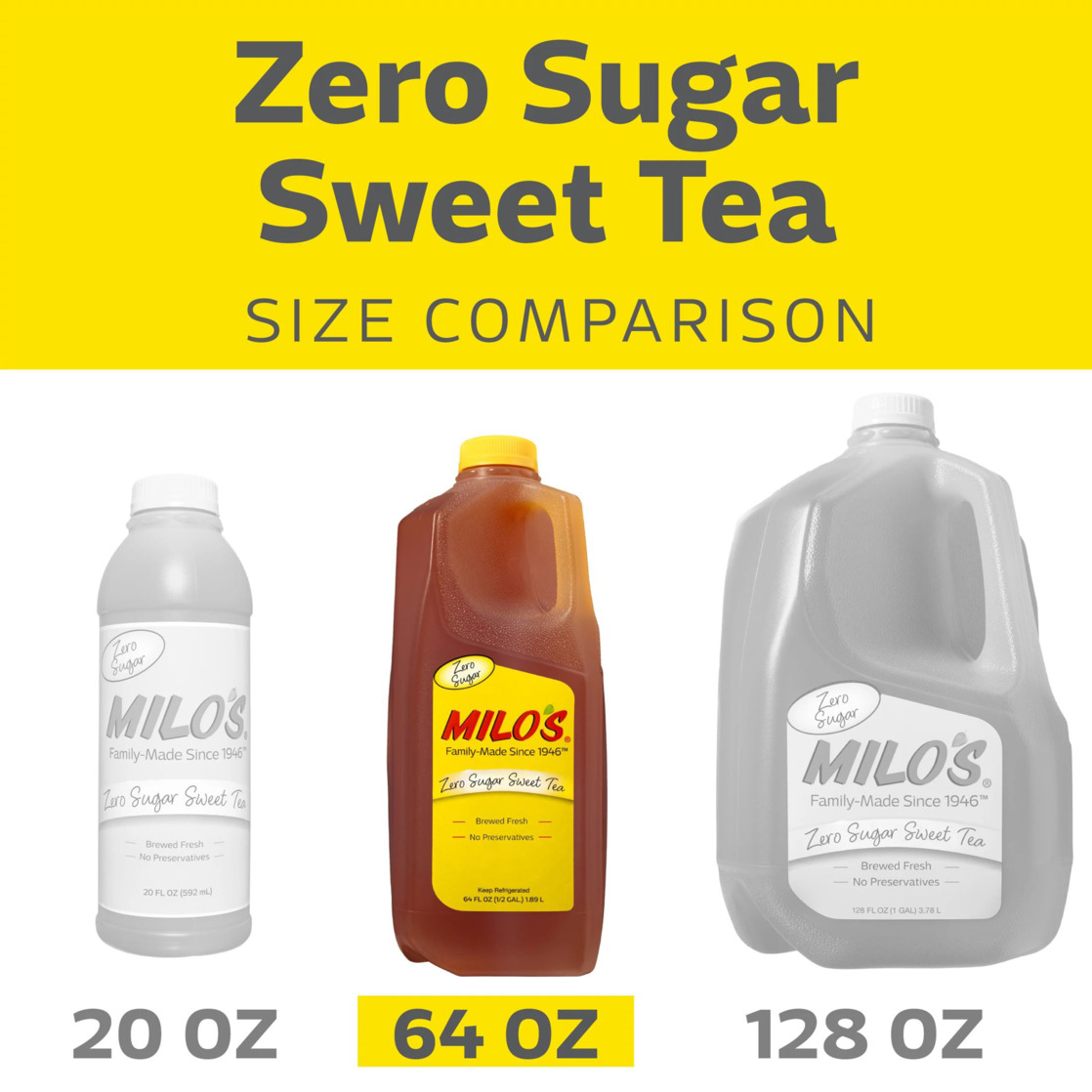 Milo's Zero Sugar Sweet Tea