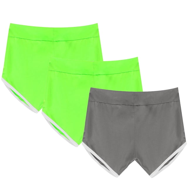 Tranfacy Shorts de Course pour Femmes, Shorts de Gym pour Femmes, 3 Pcs Shorts de Yoga pour Femmes Pantalons Bandage Taille Élastique Shorts Décontractés