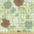 thumbnail image 2 of Flower Fabric by the Yard, Peonies and Tulips Pattern Romantic Feminine Arrangement Pastel Toned Background, Upholstery Fabric for Dining Chairs Home Decor Accents, Multicolor by Ambesonne, 2 of 5