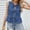 Blue, variant on Qulqfy Denim Ladies Tops Blue Front Tie Sleeveless Casual Summer Crew Neck Camisole Camisole Tops for Women L