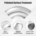 thumbnail image 4 of Unique Bargains 3pcs OD 3 Inch 90 Degree Mandrel Bend Elbow Stainless Steel Bend Tube Pipe for Car Arc Length 200mm, 4 of 6