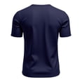 thumbnail image 3 of kamemir Tee Shirts Mens Men's T Shirt – Lightweight Cotton Short Sleeve Crew Neck Plain Tee Top Tshirts Regular Navy,3XL, 3 of 5