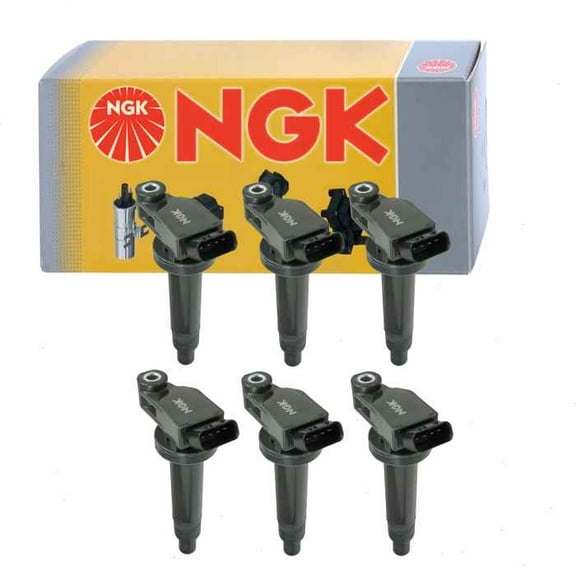 6 pc NGK Ignition Coils compatible with Toyota Avalon 3.0L V6 2000-2004