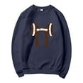 thumbnail image 3 of Chandail en Molleton Sans Capuche pour Femmes - Imprimé Football, Col Rond Surdimensionné pour Tenue Décontractée et de Jour de Match, 3 of 3
