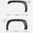 thumbnail image 5 of Black Wheel Cover Protector Pocket Rivet Fender Flares 4Pcs Fit for Chevy Silverado GMC Sierra 1999-2006, 5 of 9