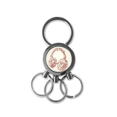 thumbnail image 1 of Ilustrar la música Headset Patron De acero inoxidable Anillo de metal llavero llavero clip auto regalo, 1 of 3