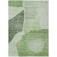thumbnail image 2 of HomeRoots 580703 8 x 10 ft. Abstract Washable Indoor & Outdoor Rectangle Area Rug, Olive Green & Fern Green, 2 of 5