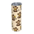 thumbnail image 2 of PAYOHTO Monkey Banana Pattern Cute 20 Oz Stainless Steel Mug Tumblers Cup for Men Women Insulated Slim Thin Travel Tumbler, 2 of 7