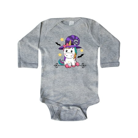 

Inktastic Halloween Girls Unicorn Witch Outfit Gift Baby Girl Long Sleeve Bodysuit