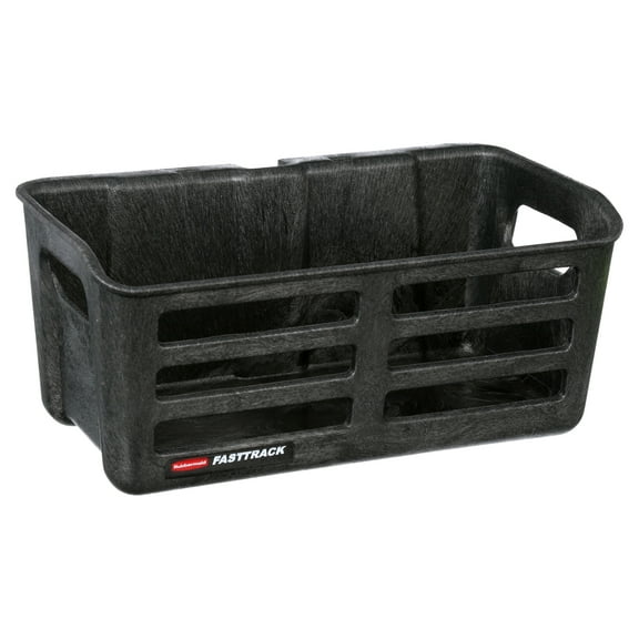 Rubbermaid FastTrack Rail 15.5-inch Resin Utility Bin for Garage Storage