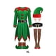 thumbnail image 4 of Disfraz de Papá Noel Cateissary Traje navideño de lujo para mujer verde SG, 4 of 6