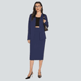thumbnail image 2 of AURA Women Two Piece Midi Skirt Set Long Sleeve Cardigan Casual Elegant Outfit, 2 of 6