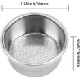 thumbnail image 2 of Filtre à Café en Acier Inoxydable 58mm, Support de Filtre à Café Réutilisable Panier Filtre Couche Unique Accessoires pour Machines à Café, 2 of 5