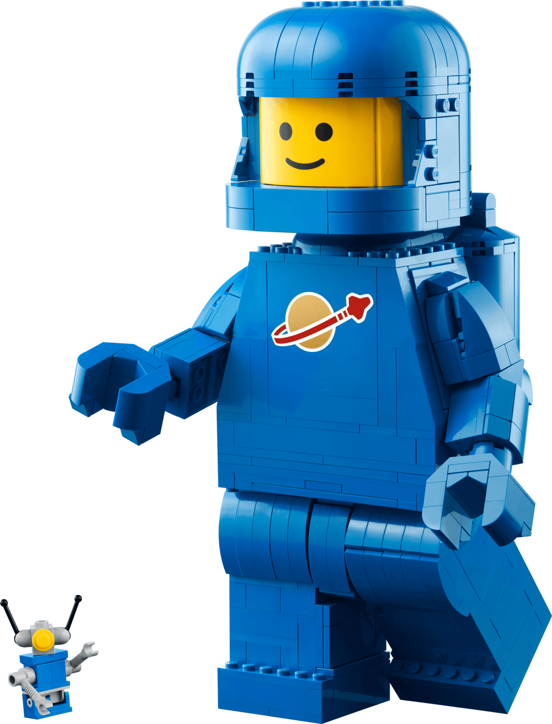 LEGO Up-Scaled Blue Astronaut Minifigure – 793-Piece Buildable Space Figure with Movable Parts, Hidden Mini Robot & Rocket, Collectible Display Gift for Kids – 40921