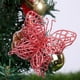 thumbnail image 3 of Tamaño único 7x7 CM nueva decoración de árbol de Navidad rosa brillante colgante de decoración navideña de flor simulada  en cuenta al realizar el pedido 10 piezas por ANGGREK  Otros, 3 of 8