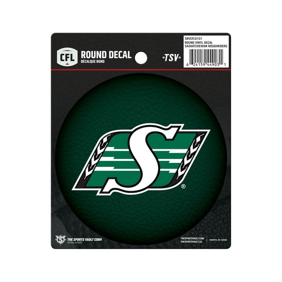 The Sports Vault Saskatchewan Roughriders Collant Rond Autocollant