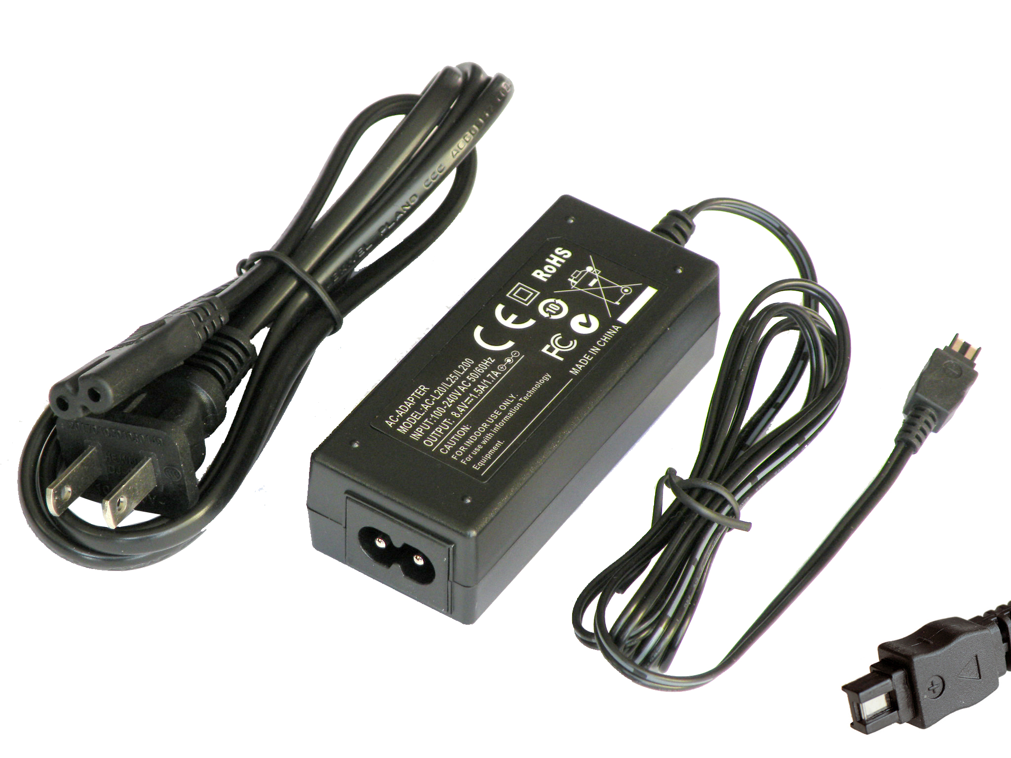 iTEKIRO AC Adapter for Sony DCR-SX45/L, DCR-SX45/S, DCR-SX53, DCR-SX53E, DCR-SX60, DCR-SX60E, DCR-SX63, DCR-SX63E/S, DCR-SX63E, DCR-SX73 - image 2 of 5