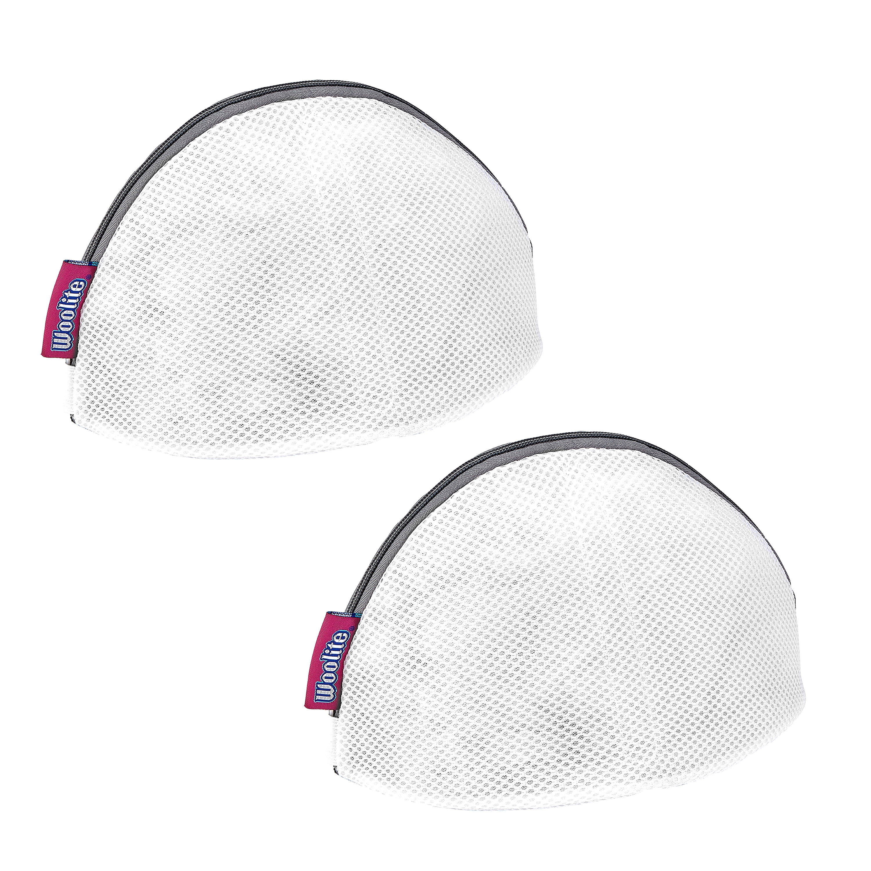 Woolite 2 Pack xLarge Bra Wash Bag, Mesh Polyester, White
