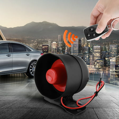 TOPINCN 1 Way Car Auto Vehicle Burglar Alarm Keyless Entry Security Alarm System with 2 Remote,Keyless (Best Van Alarm System)